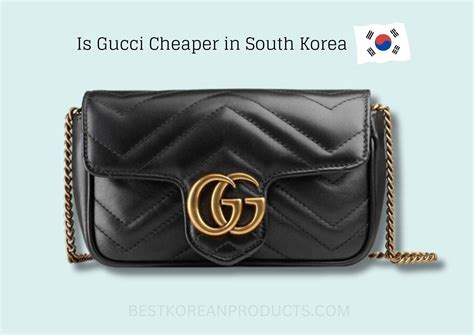 is gucci cheaper in korea